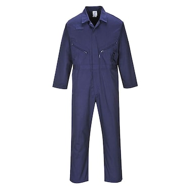 Portwest C813 Mens Liverpool Lightweight Safety Coverall Navy Tall Large