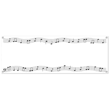 Beistle Musical Notes Sign Banner