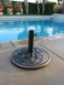 DC America UBP18181BR 18Inch Cast Stone Umbrella Base Made from Rust Free Composite Materials Bronze Powder Coated Finish
