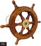 Medieval Replicas Brass Wheel Nautical Wooden Ship Wheel 12 inch 12 in