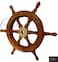 Medieval Replicas Brass Wheel Nautical Wooden Ship Wheel 12 inch 12 in