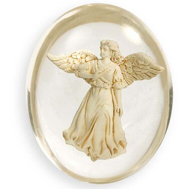 AngelStar 8706 Healing Angel Worry Stone 112Inch White