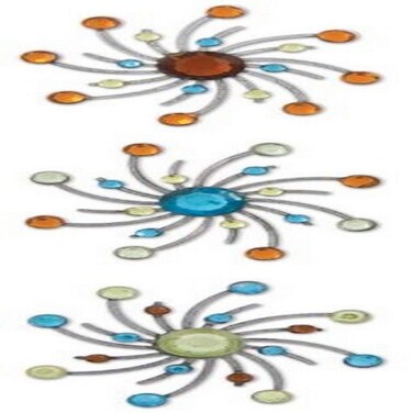 Karen Foster Design Scrapbooking and Craft Embellishment Swirl Burst Brads Espresso