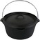 Sunnydaze 8Quart PreSeasoned Cast Iron Deep Black Dutch Oven Pot with Lid and Handle  Camp Chili Stew and Soup Pot