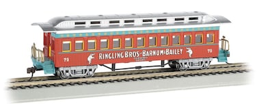 Bachmann Industries Ringling Bros and Barnum  Bailey 1860 1880 Coach 75 Freight Car