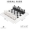 Radicaln Marble Chess Set 15 Inches White and Black Handmade Chess Board Game  Best Travel Chess Set 2 Player Games  1 Chess Board  32 Chess Pieces  Chess Sets for Adults