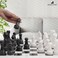 Radicaln Marble Chess Set 15 Inches White and Black Handmade Chess Board Game  Best Travel Chess Set 2 Player Games  1 Chess Board  32 Chess Pieces  Chess Sets for Adults