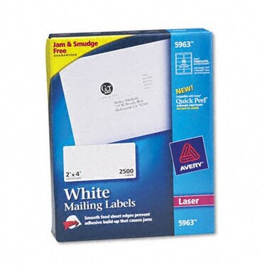 AVERY AVE5963  Easy Peel Address Labels