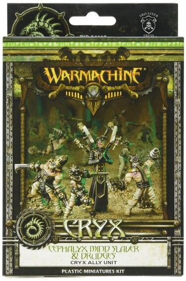 Privateer Press  Warmachine  Cryx Cephalyx Mind Slaver  Drudges Model Kit