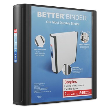 Staples Better Binder 2Inch Black