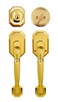 Constructor CONCERPB Cerberus Handle with Deadbolt Polished Brass