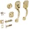 Constructor CONCERPB Cerberus Handle with Deadbolt Polished Brass