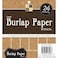 Diecuts with A View MS019057 Specialty Stack 6 by 6Inch Burlap 24Pack