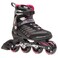 Rollerblade Zetrablade W  Womens Skate  4x80mm84A Wheels  SG 5 Performance Bearings  BlackCherry  US Womens Size 7