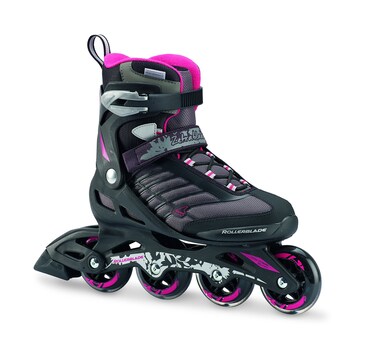 Rollerblade Zetrablade W  Womens Skate  4x80mm84A Wheels  SG 5 Performance Bearings  BlackCherry  US Womens Size 7