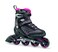 Rollerblade Zetrablade W  Womens Skate  4x80mm84A Wheels  SG 5 Performance Bearings  BlackCherry  US Womens Size 7