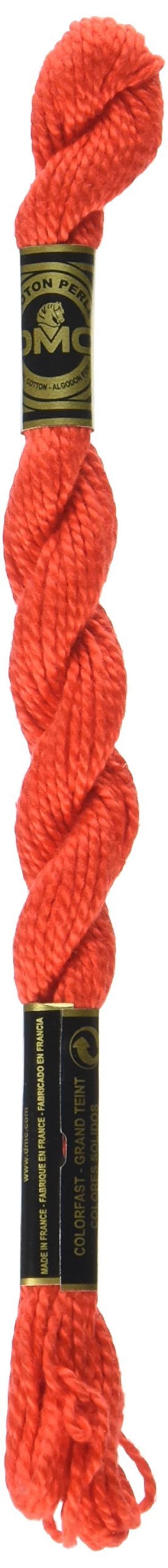 DMC 115 3606 Pearl Cotton Thread Bright OrangeRed