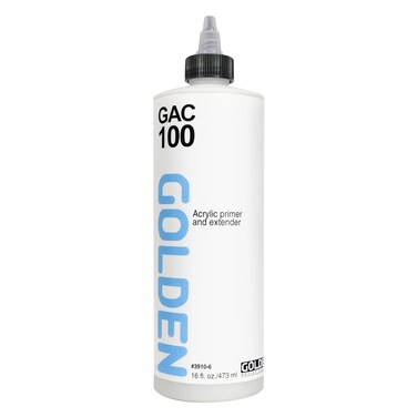GAC 100 by GOLDEN 16 fl oz Bottle Professional Acrylic Medium Transparent