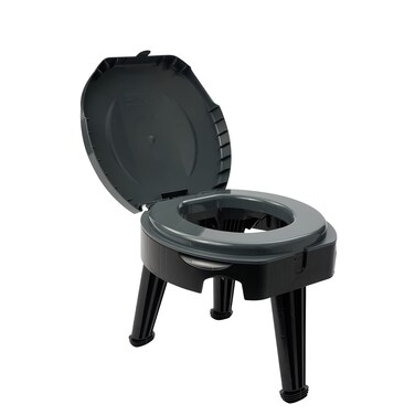 Reliance Products FOLDtoGO Folding Portable Camping Toilet  300 Pound Capacity  Compact  Lightweight