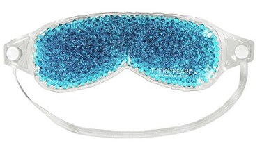 Eye Mask by TheraPearl Ice Pack Flexible Gel Beads for Hot Cold Therapy for Puffy Swollen Eyes  Relaxation Non Toxic  Reusable