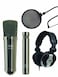CAD Audio GXL2200SPBP Studio Pack  Includes GXL 2200BP GXL1200BP and Pop Filter Black Chrome Finish