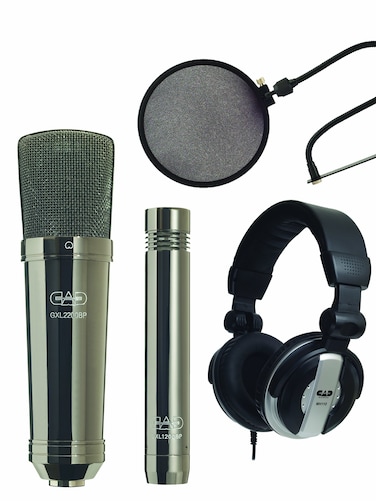 CAD Audio GXL2200SPBP Studio Pack  Includes GXL 2200BP GXL1200BP and Pop Filter Black Chrome Finish