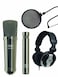 CAD Audio GXL2200SPBP Studio Pack  Includes GXL 2200BP GXL1200BP and Pop Filter Black Chrome Finish