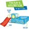 Eezy Peezy Active Play 3 in 1 Jungle Gym PlaySet  Includes Slide Ball Pit  Toss Target with 50 Colorful Balls
