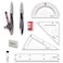 Maped Study Geometry 10 Piece Set  Advanced Student Kit  Precision Tools  Durable  Ergonomic Design  Enhances Creativity  Quality Materials