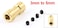 RC Airplane 3mm to 5mm Brass Motor Coupling Shaft Coupler Connector