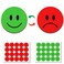Double Sided Refrigerator Magnets Smiley Face Magnets for Refrigerator Red Magnets and Green Magnets 2 in 1 3Packs