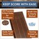 WE Games Classic Cribbage Set Solid Stained Oak Wood 3 Track Board Metal Pegs Family Games Living Room Decor Travel Games Outdoor Games Birthday Gifts 2 Player Games Card Games