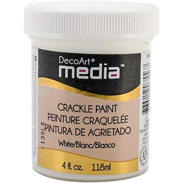 Deco Art Media Crackle Paint 4Ounce White