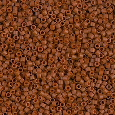 Miyuki Delica Beads Dyed Matte Opaque Sienna