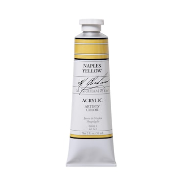 M Graham 2Ounce Tube Acrylic Paint Naples Yellow Hue