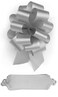 10 Silver Pull Bows 55 Inch Diameter 20 Loops Wrapping Wrap Ribbon Bow