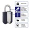 BRINKS  50mm Weather Resistant 4Dial Resettable Marine Combination Lock  Full Body Weather Resistant Cover with Boron Steel Shackle