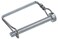 The Hillman Group 58532 Square Loop Wire Lock Pin with Tab 38 x 234Inch 2Pack  Zinc