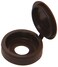 The Hillman Group 59053 Hinge Screw Cover 14Inch Brown 8Pack