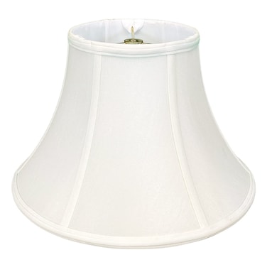 Royal Designs Shallow Bell Basic Lamp Shade White 9 x 18 x 12