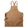 Tosewever Canvas Cross Back Chef Apron for Men Women with Adjustable Straps Large Pockets Waterdrop Kitchen Heavy Duty Cotton Aprons for Tool Cooking BBQ Artist M to XXL Cappuccino Brown