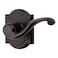 Baldwin Madrina Half Dummy Door Right Handed Lever NonTurning Door Handle for Closet French Door in Venetian Bronze