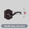 Baldwin Madrina Half Dummy Door Right Handed Lever NonTurning Door Handle for Closet French Door in Venetian Bronze