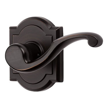 Baldwin Madrina Half Dummy Door Right Handed Lever NonTurning Door Handle for Closet French Door in Venetian Bronze