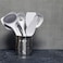 Chef Craft Basic Melamine Kitchen Tool and Utensil 9 Piece Set White