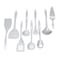 Chef Craft Basic Melamine Kitchen Tool and Utensil 9 Piece Set White
