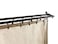 Rod Desyne Baton Draw Adjustable Double Track for Windows 48 to 84Inch Black