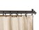 Rod Desyne Baton Draw Adjustable Double Track for Windows 48 to 84Inch Black