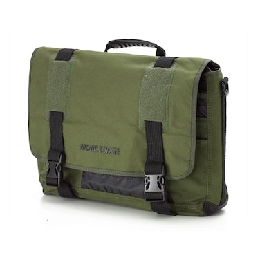 Mobile Edge ECO Laptop Messenger Bag for Men and Women Fits Up To 173 Inch Laptops Cotton Canvas Olive Green MECME9