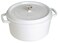 STAUB Cast Iron Dutch Oven 7qt Round Cocotte Made in France Serves 78 White